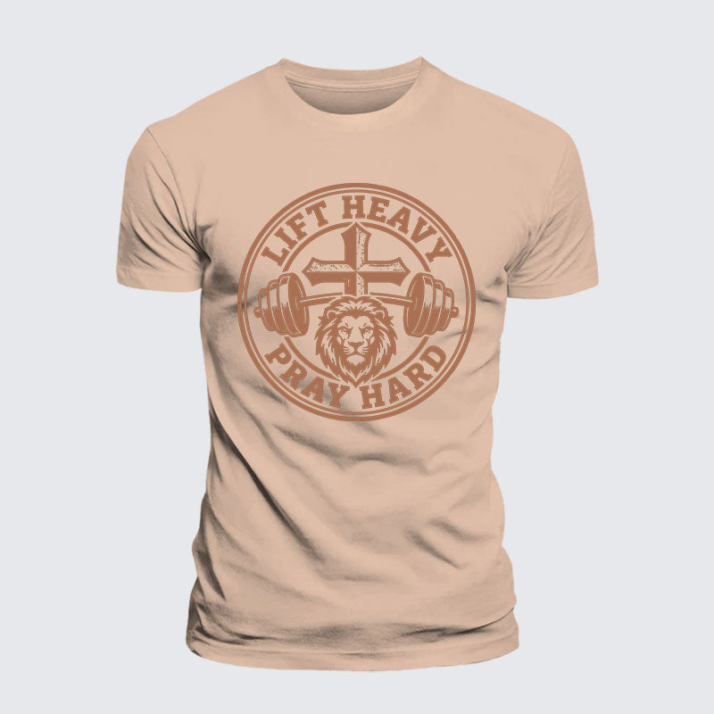 Luxe Mercerized Cotton Tee - Lift Heavy Pray Hard