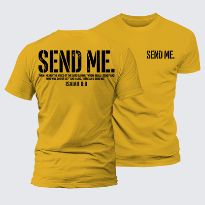 Luxe Mercerized Cotton Tee - Send Me Isaiah 6:8
