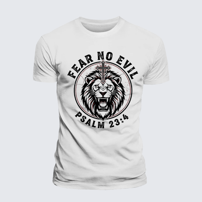Luxe Mercerized Cotton Tee - Fear No Evil Lion