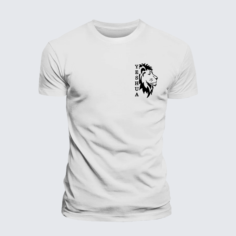 Luxe Mercerized Cotton Tee - Yeshua Lion