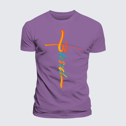 Luxe Mercerized Cotton Tee - Blessed