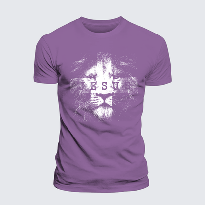 Luxe Mercerized Cotton Tee - Jesus Lion