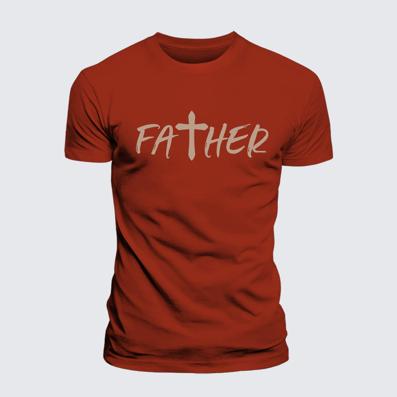 Luxe Mercerized Cotton Tee - Father Christian Cross