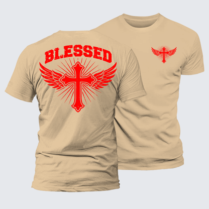 Luxe Mercerized Cotton Tee - Blessed Cross