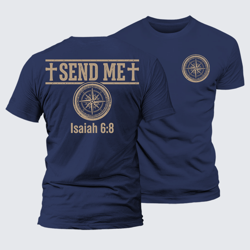 Luxe Mercerized Cotton Tee - Isaiah 6:8 - SEND ME