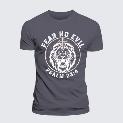 Luxe Mercerized Cotton Tee - Fear No Evil Lion