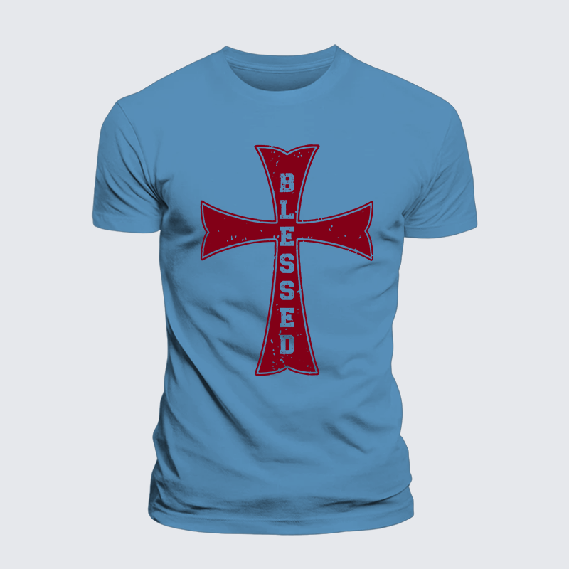 Luxe Mercerized Cotton Tee - Blessed Cross