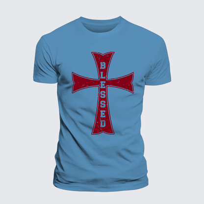 Luxe Mercerized Cotton Tee - Blessed Cross