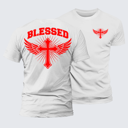 Luxe Mercerized Cotton Tee - Blessed Cross