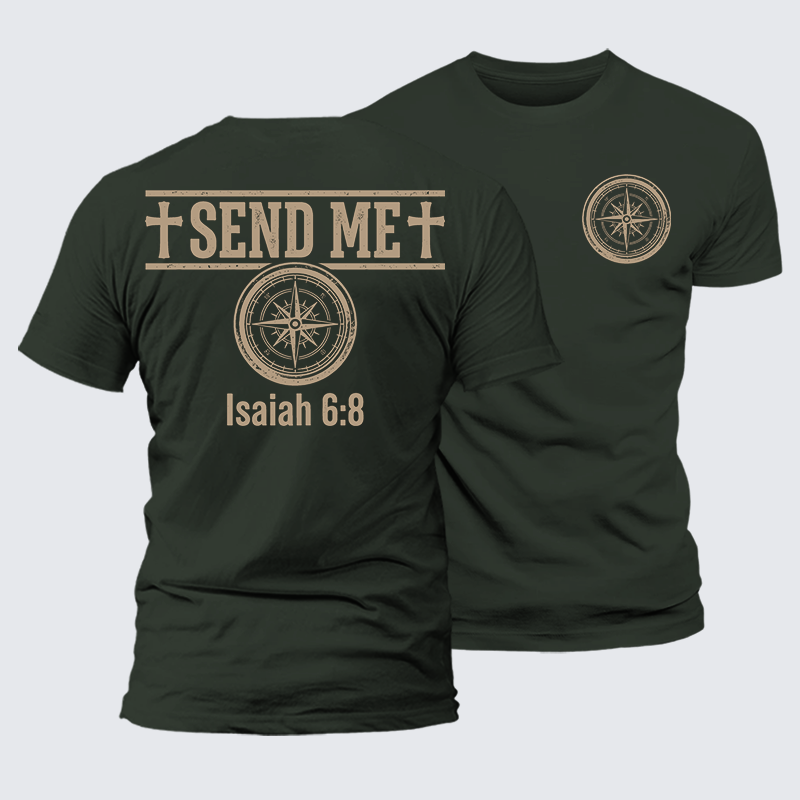 Luxe Mercerized Cotton Tee - Isaiah 6:8 - SEND ME