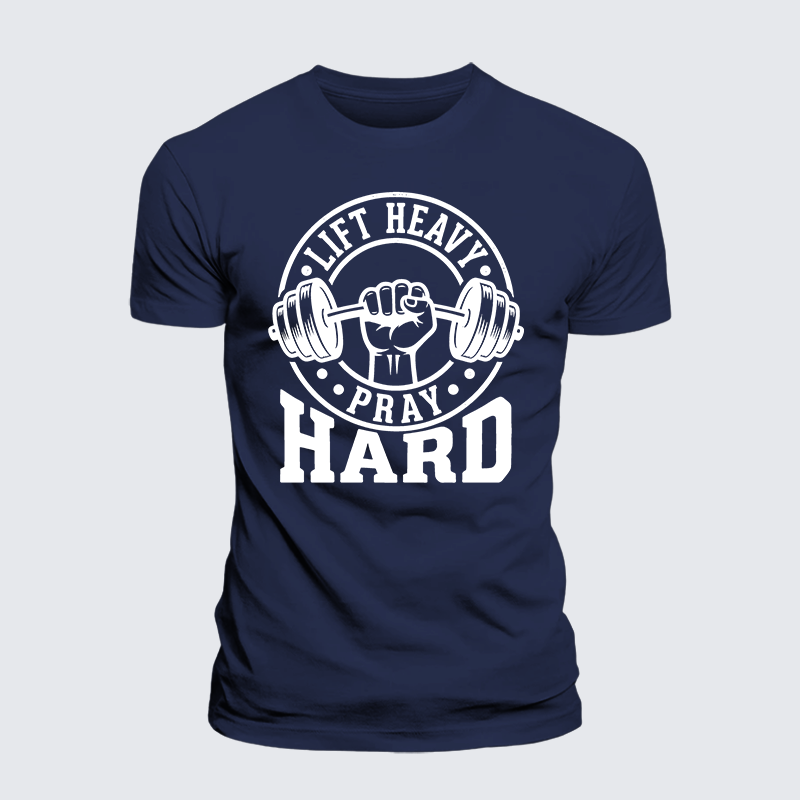 Luxe Mercerized Cotton Tee - Lift Heavy Pray Hard