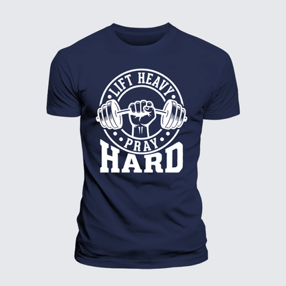 Luxe Mercerized Cotton Tee - Lift Heavy Pray Hard