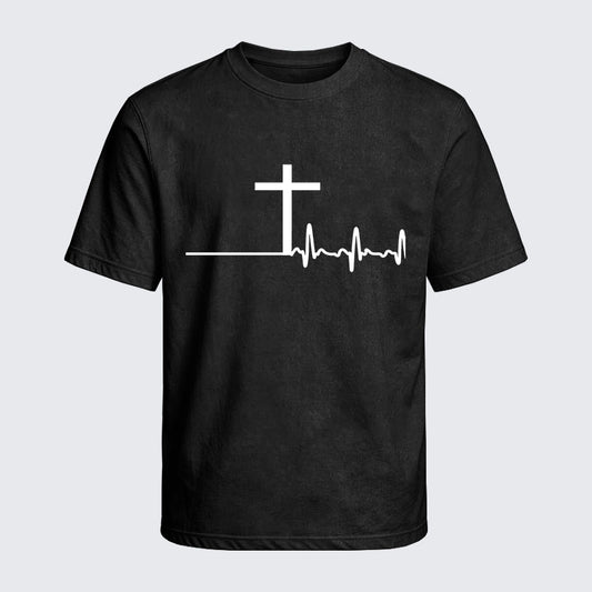 Washed T-Shirt - ECG Cross