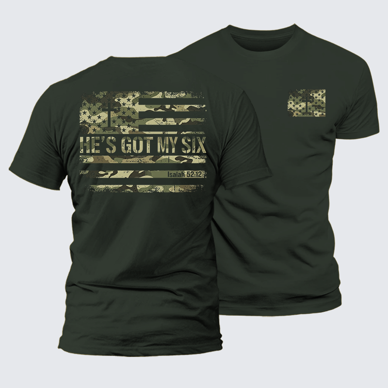 Luxe Mercerized Cotton Tee - He's Got My Six