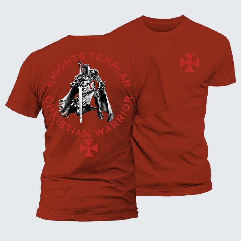 Luxe Mercerized Cotton Tee - Knights Templar Templar Cross Crusader Knight