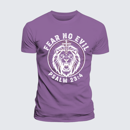 Luxe Mercerized Cotton Tee - Fear No Evil Lion