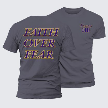 Luxe Mercerized Cotton Tee - Faith Over Fear
