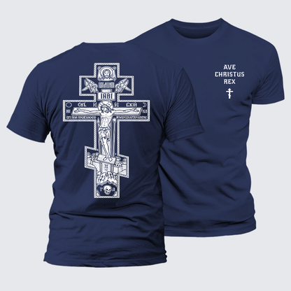 Luxe Mercerized Cotton Tee - Ave Christus Rex