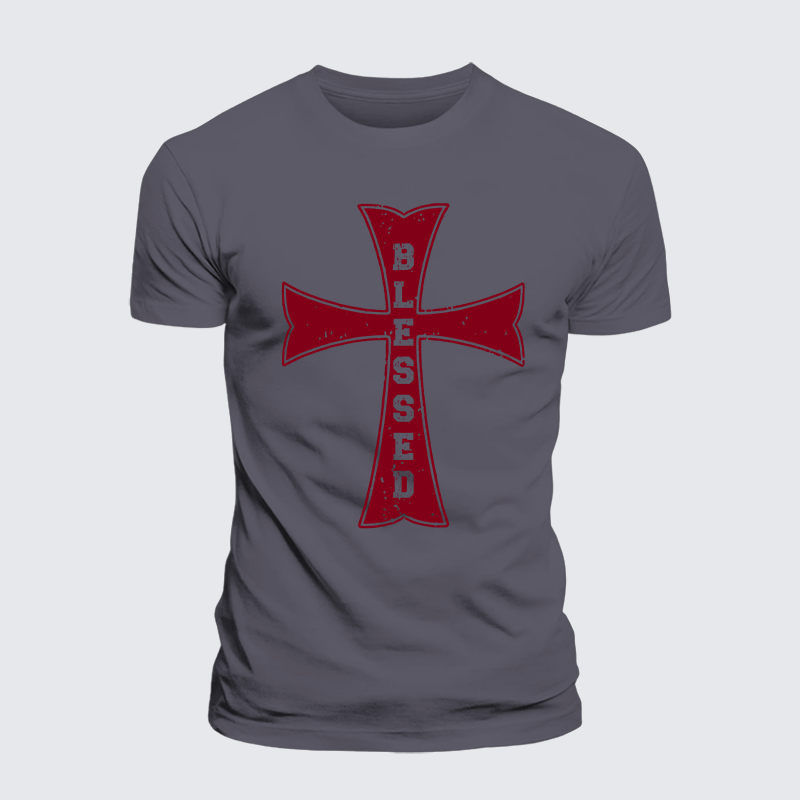 Luxe Mercerized Cotton Tee - Blessed Cross