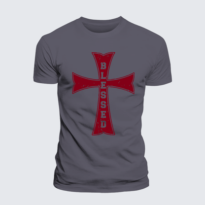 Luxe Mercerized Cotton Tee - Blessed Cross