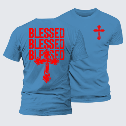 Luxe Mercerized Cotton Tee - Blessed Cross