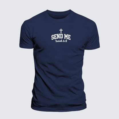 Luxe Mercerized Cotton Tee - Isaiah 6:8 - SEND ME