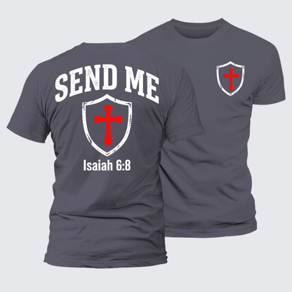 Luxe Mercerized Cotton Tee - Isaiah 6:8 - SEND ME