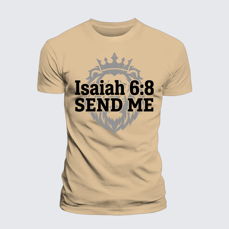 Luxe Mercerized Cotton Tee - Isaiah 6:8 - SEND ME