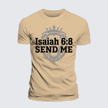 Luxe Mercerized Cotton Tee - Isaiah 6:8 - SEND ME
