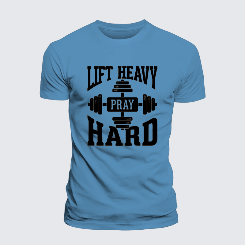 Luxe Mercerized Cotton Tee - Lift Heavy Pray Hard