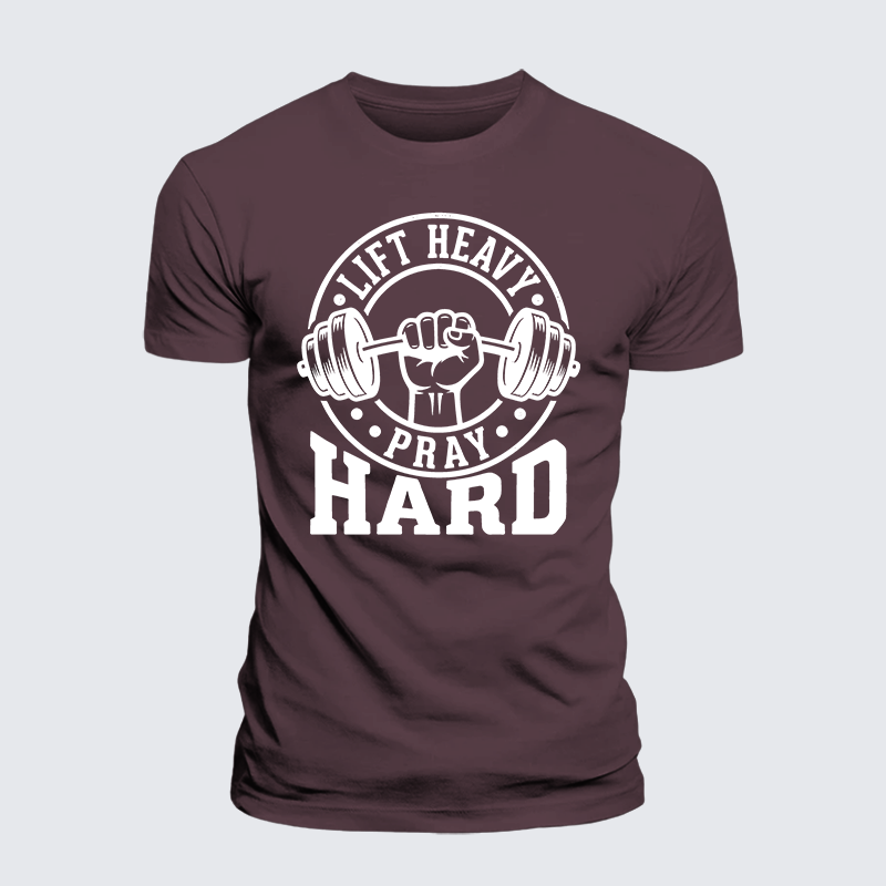 Luxe Mercerized Cotton Tee - Lift Heavy Pray Hard