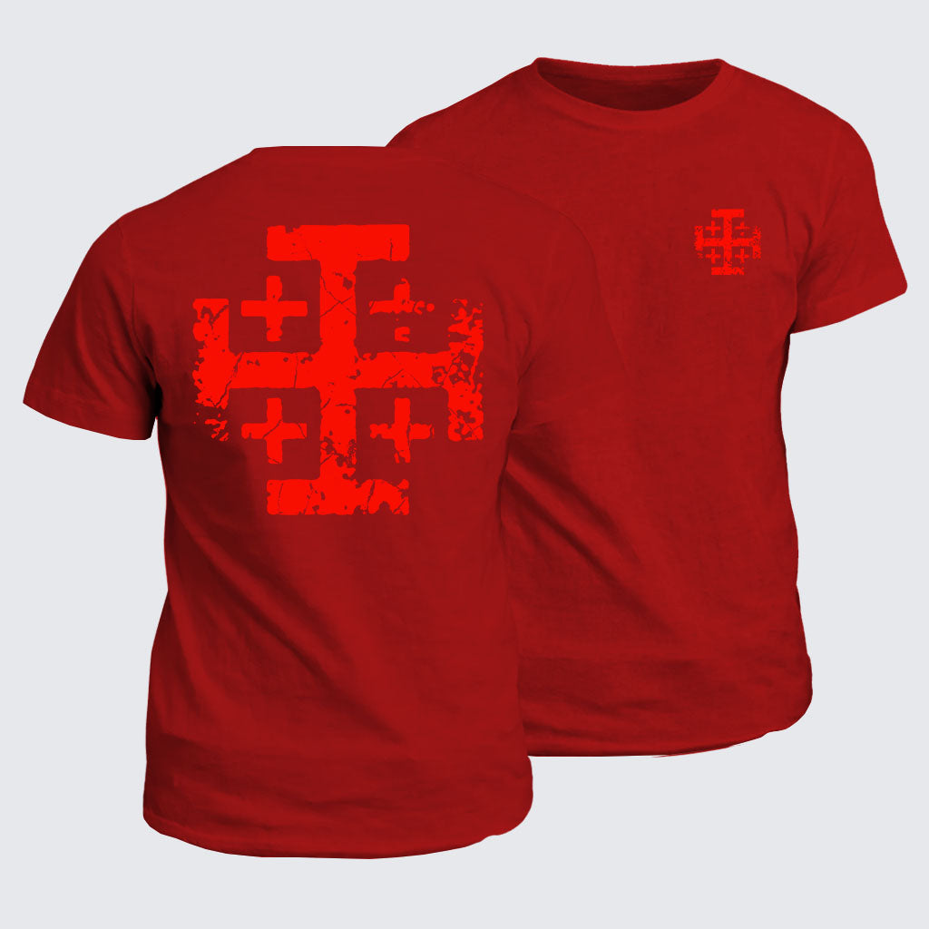 Classic Cotton Tee - Knights Templar Jerusalem Cross