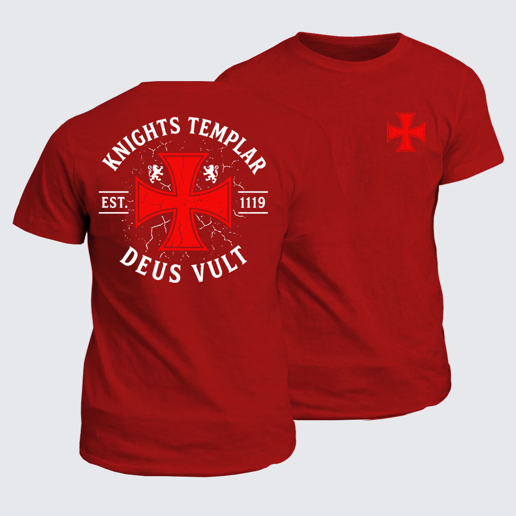 Classic Cotton Tee - Knights Templar Deus Vult