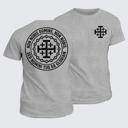 Classic Cotton Tee -  Non Nobis Domine, Non Nobis, Sed Nomini Tuo Da Gloriam