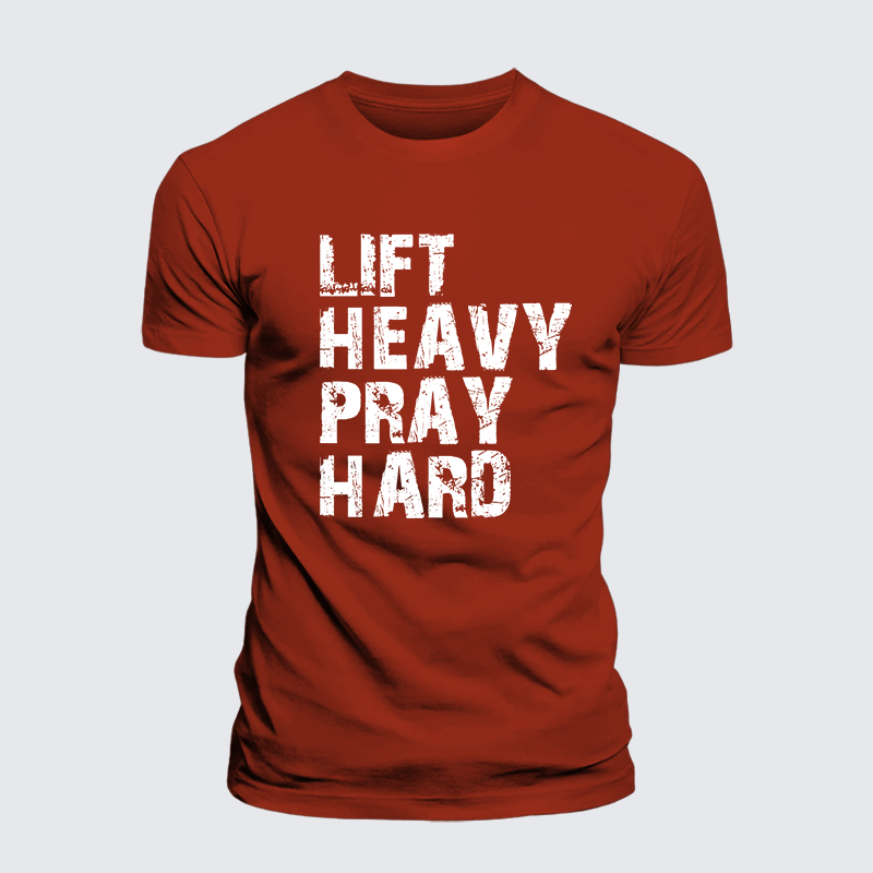 Luxe Mercerized Cotton Tee - Lift Heavy Pray Hard Gym