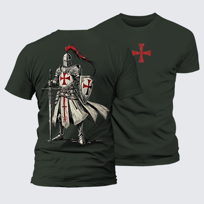 Luxe Mercerized Cotton Tee - Crusader Knight
