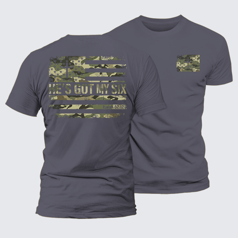 Luxe Mercerized Cotton Tee - He's Got My Six