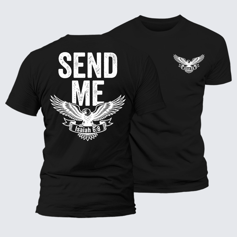 Luxe Mercerized Cotton Tee - Isaiah 6:8 - SEND ME