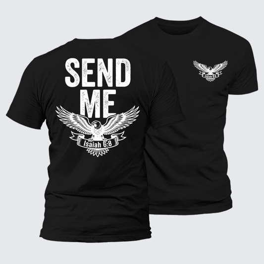 Luxe Mercerized Cotton Tee - Isaiah 6:8 - SEND ME