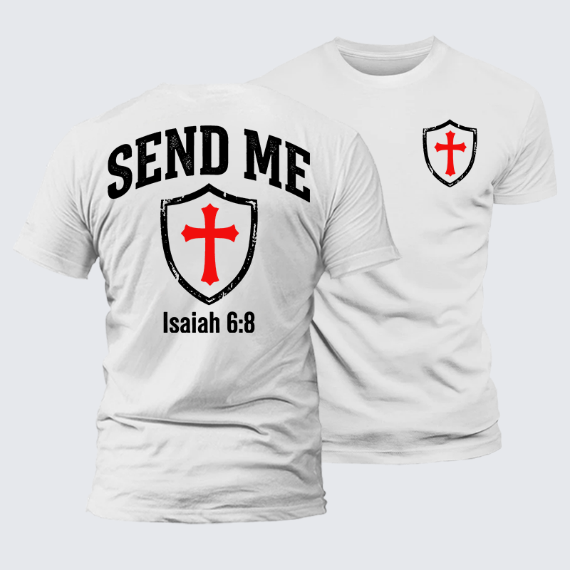Luxe Mercerized Cotton Tee - Isaiah 6:8 - SEND ME