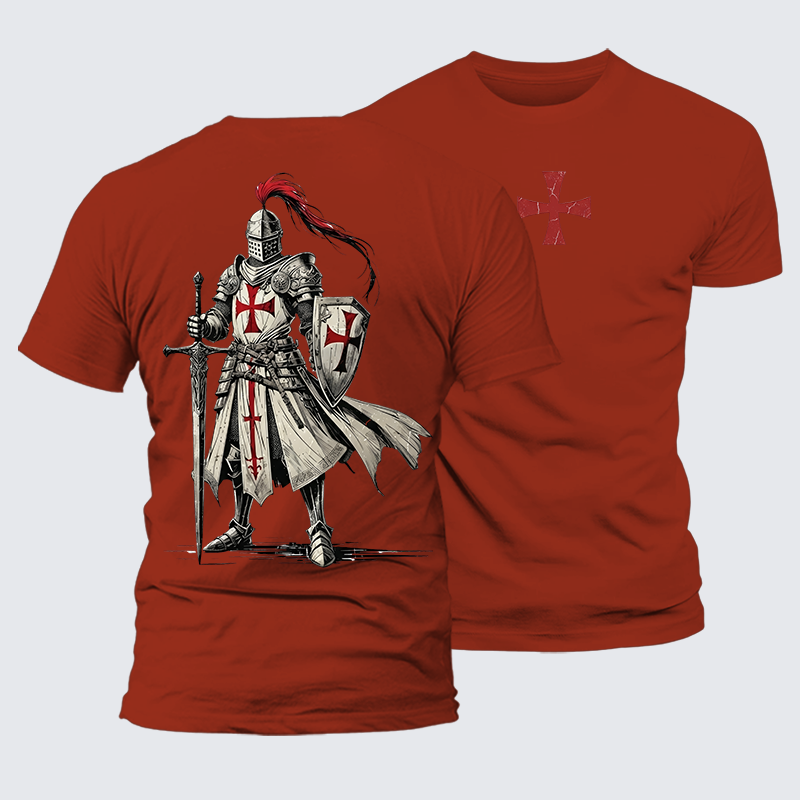 Luxe Mercerized Cotton Tee - Crusader Knight