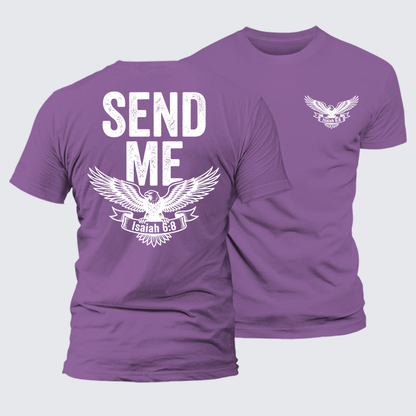 Luxe Mercerized Cotton Tee - Isaiah 6:8 - SEND ME