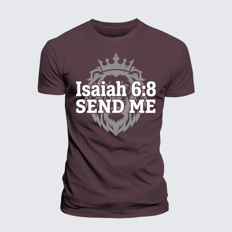 Luxe Mercerized Cotton Tee - Isaiah 6:8 - SEND ME
