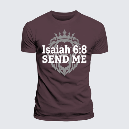 Luxe Mercerized Cotton Tee - Isaiah 6:8 - SEND ME