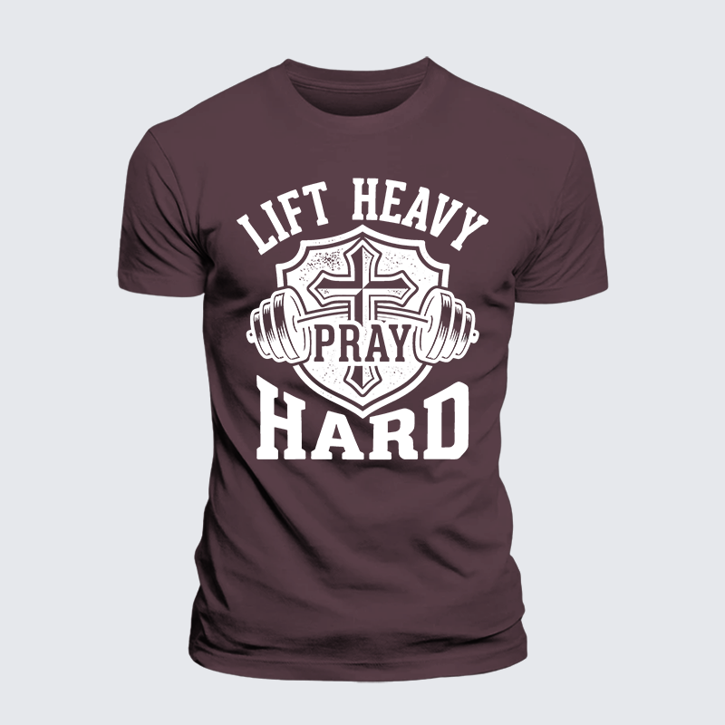 Luxe Mercerized Cotton Tee - Lift Heavy Pray Hard