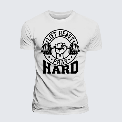 Luxe Mercerized Cotton Tee - Lift Heavy Pray Hard