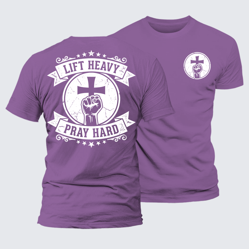 Luxe Mercerized Cotton Tee - Lift Heavy Pray Hard