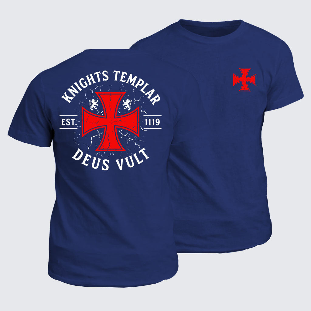 Classic Cotton Tee - Knights Templar Deus Vult
