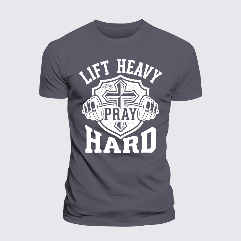 Luxe Mercerized Cotton Tee - Lift Heavy Pray Hard