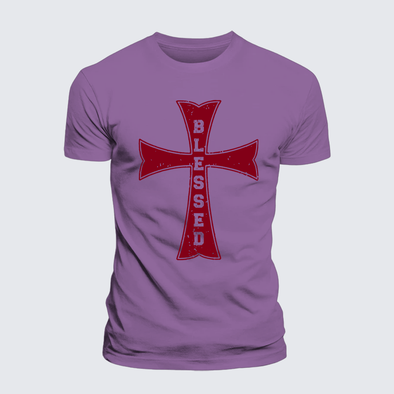 Luxe Mercerized Cotton Tee - Blessed Cross